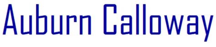Auburn Calloway Website