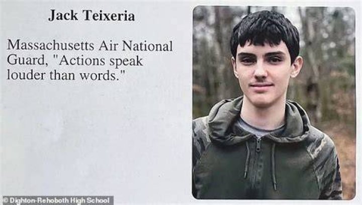 Christine Cornell/CBS Jack Douglas Teixeira, a U.S. Air Force National Guard airman accused of leaking highly classified military intelligence records online, makes his initial appearance before a federal judge in Boston, Massachusetts, U.S. April 14, 2023 in a courtroom sketch.