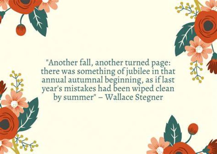 Fall Quotes Stegner