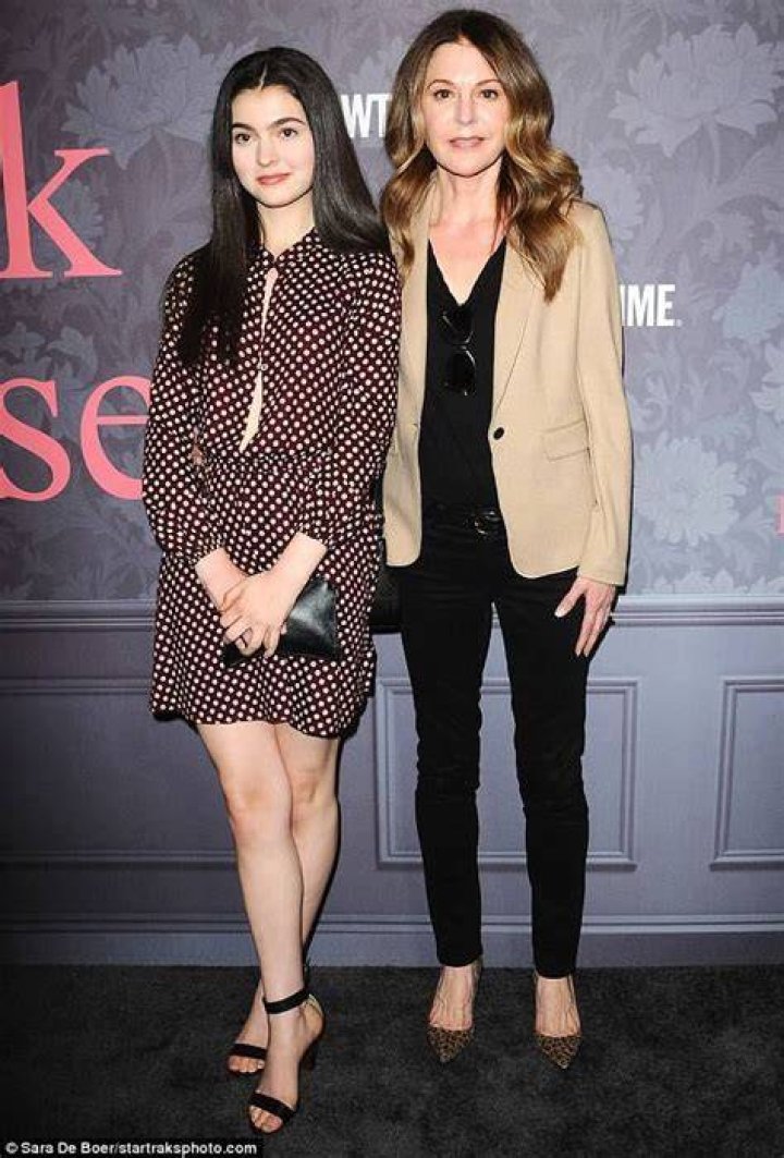 Jane Leeves, 57, is joined by lookalike daughter Isabella, 17, at