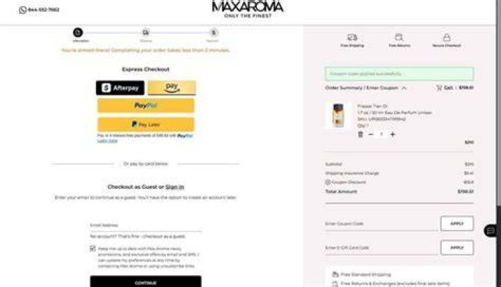 Maxaroma Coupon 20 Off &rarr; March 2024