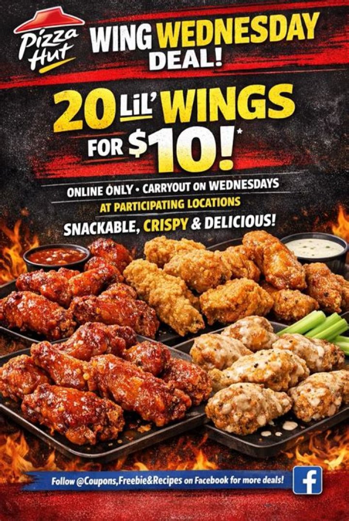 Pizza Hut Coupons For Wings (2022) Flat 30 off on all orders