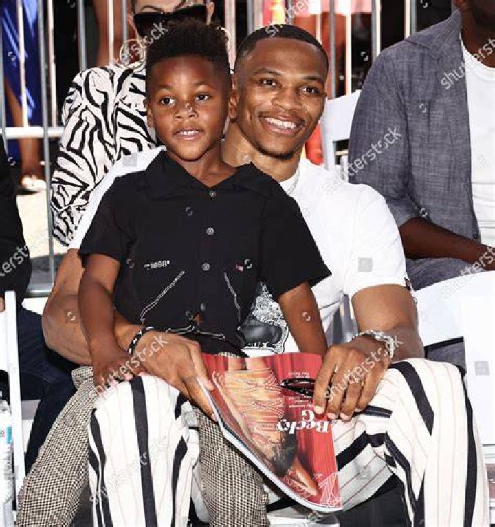 Russell westbrook and his son Chouchous