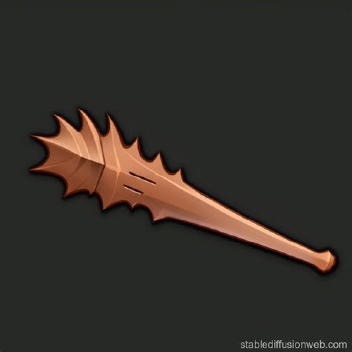 Spiked bat: Dot wielded a baseball bat spiked with nails
