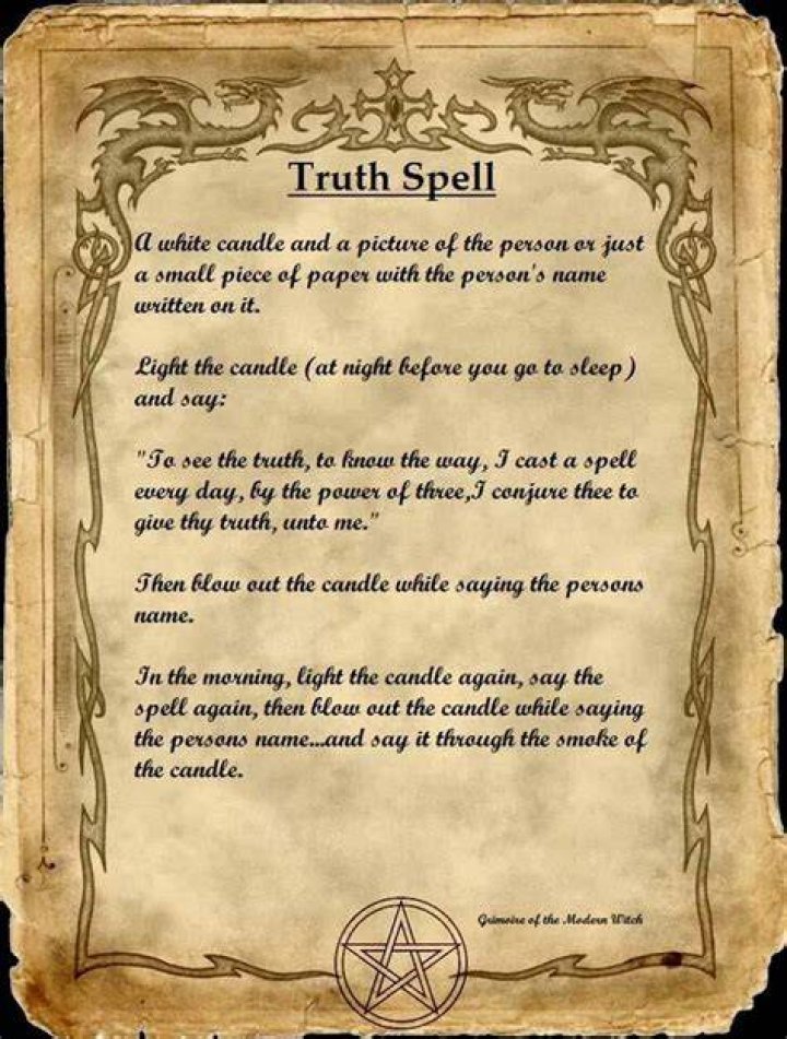 Truth spell All things wiccan Pinterest