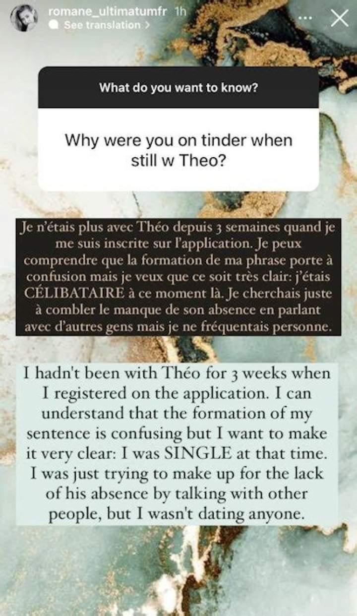 Where Is Romane After 'The Ultimatum France'? She Explained Her & Th&eacute;o